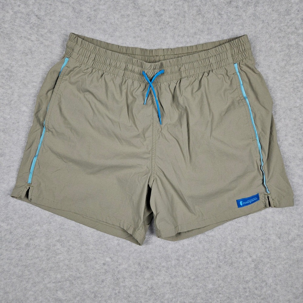 Cotopaxi Brinco Mens Medium Tan Green Swim Trunks Board Shorts Hiking Activewear